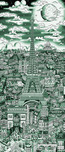 Fazzino Art Fazzino Art Midnight in Paris (AP) (Green) (ALU)